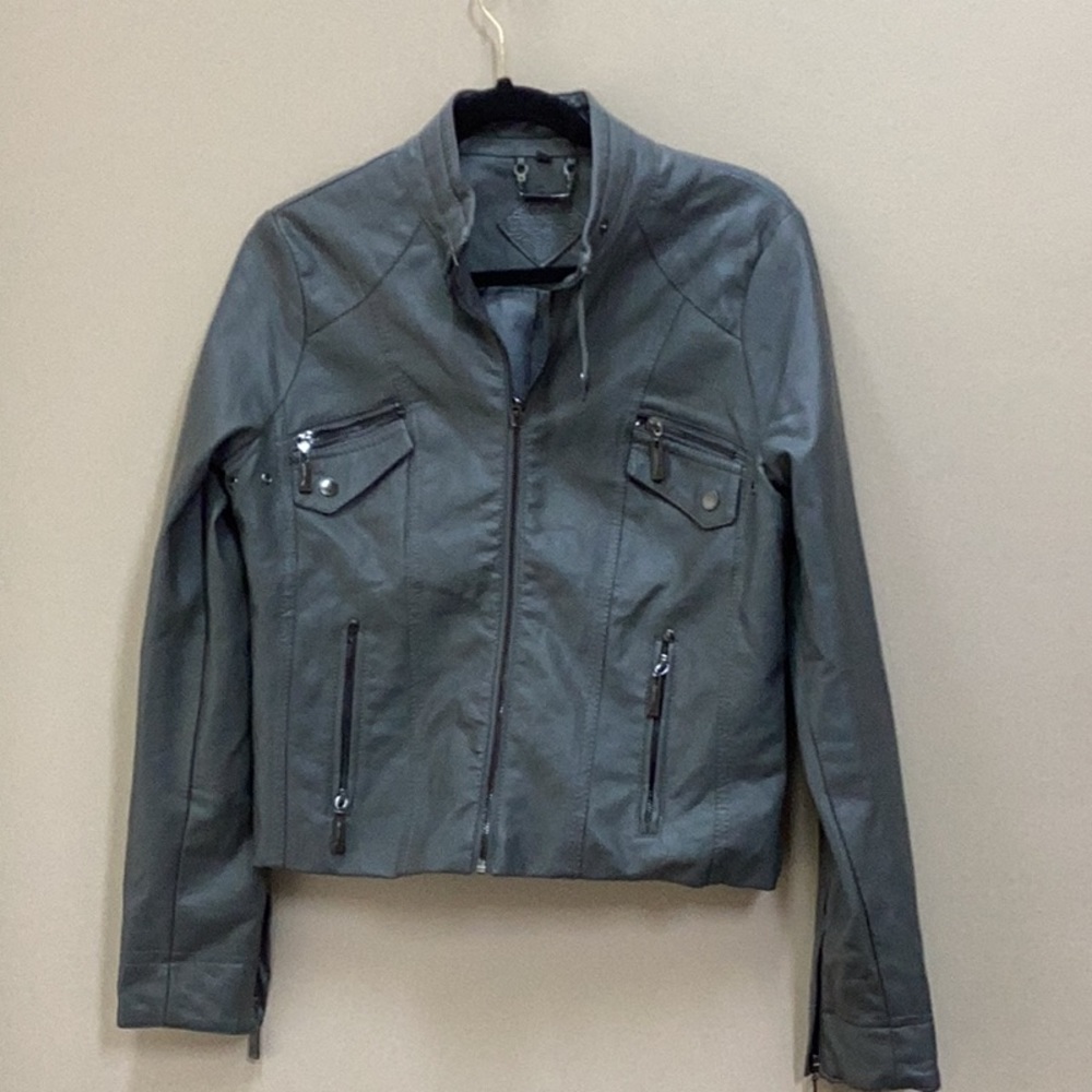 JOU JOU faux leather jacket